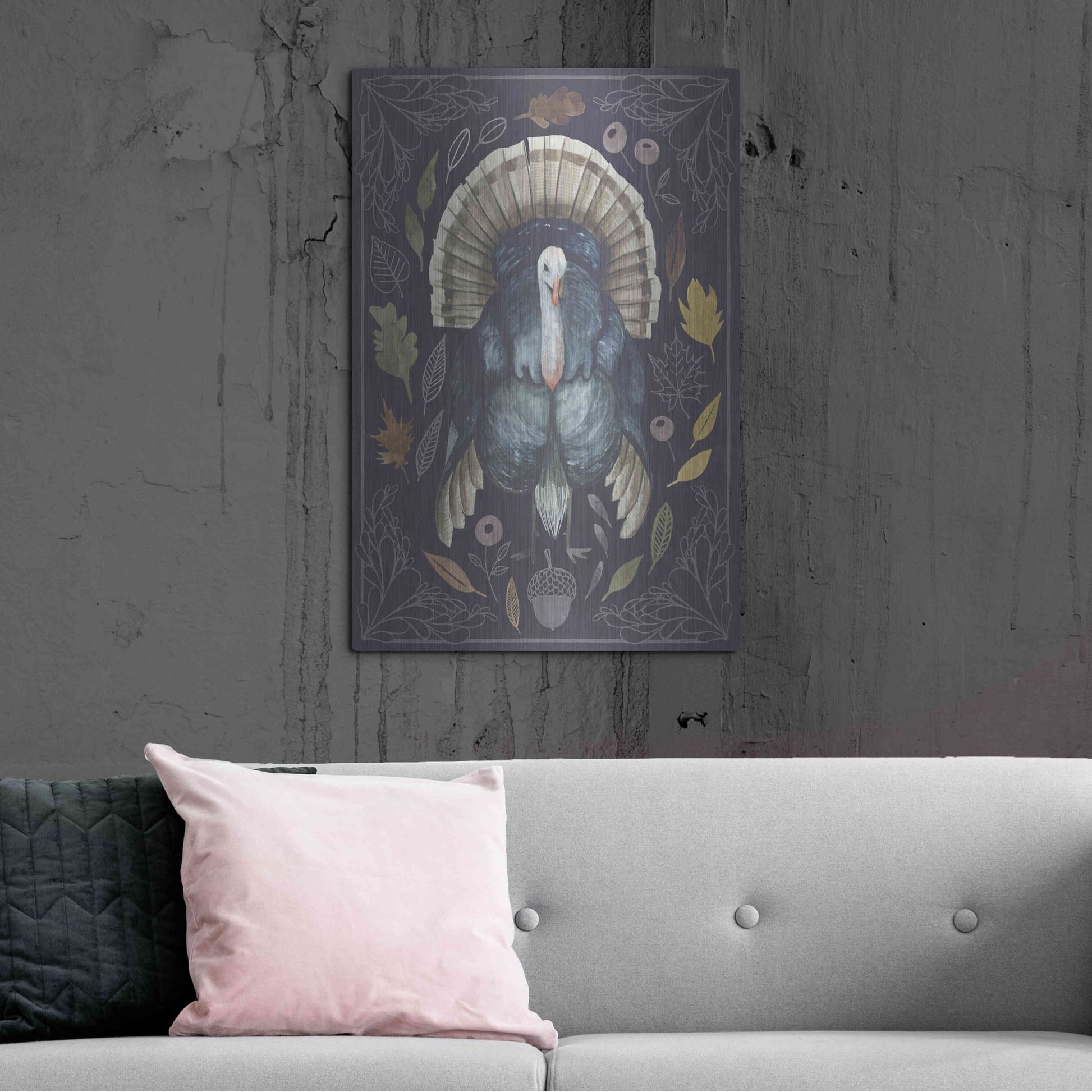 Luxe Metal Art 'Rainbow Harvest II' by Grace Popp, Metal Wall Art,24x36