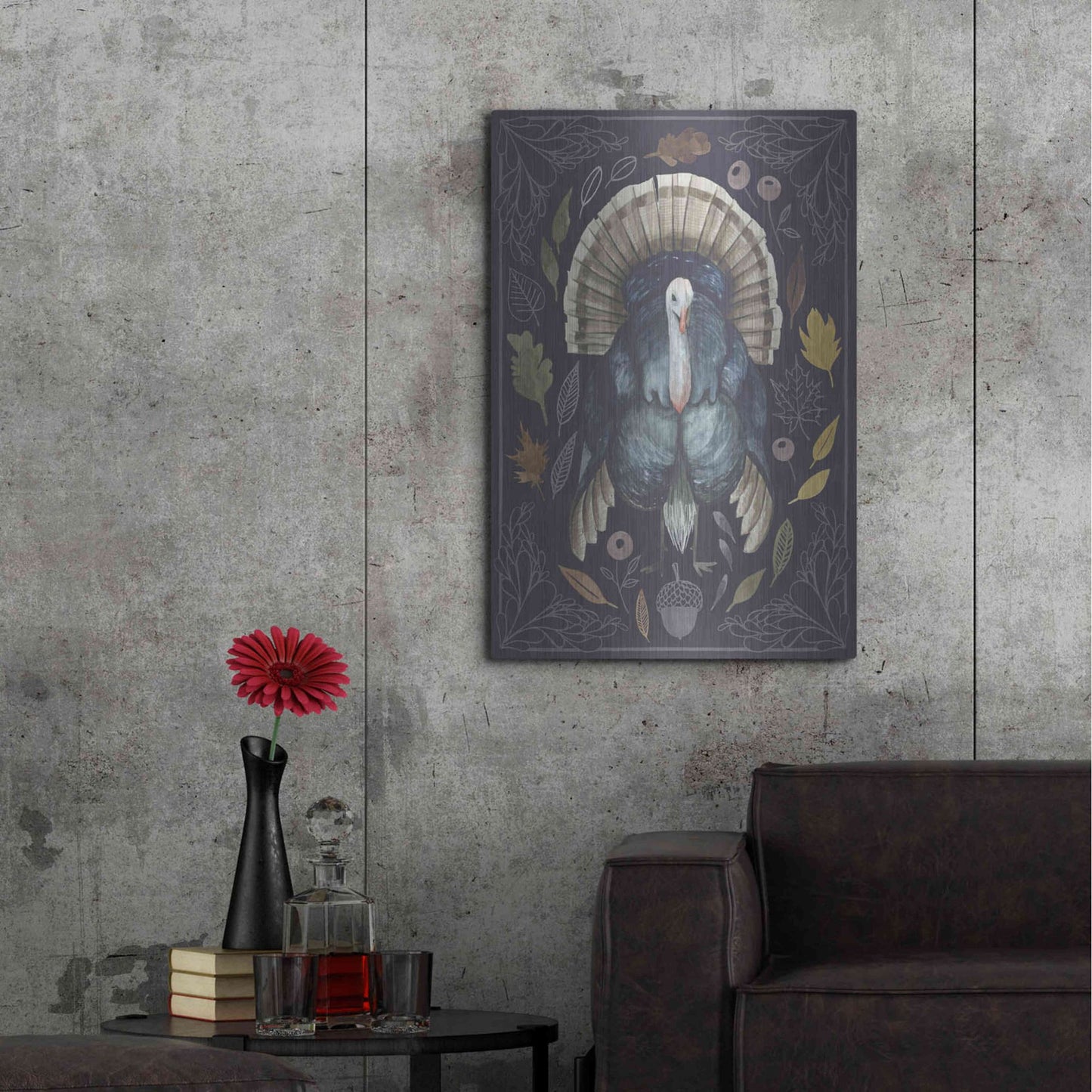 Luxe Metal Art 'Rainbow Harvest II' by Grace Popp, Metal Wall Art,24x36