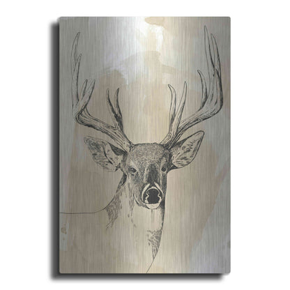 Luxe Metal Art 'Burnished Buck I' by Grace Popp, Metal Wall Art