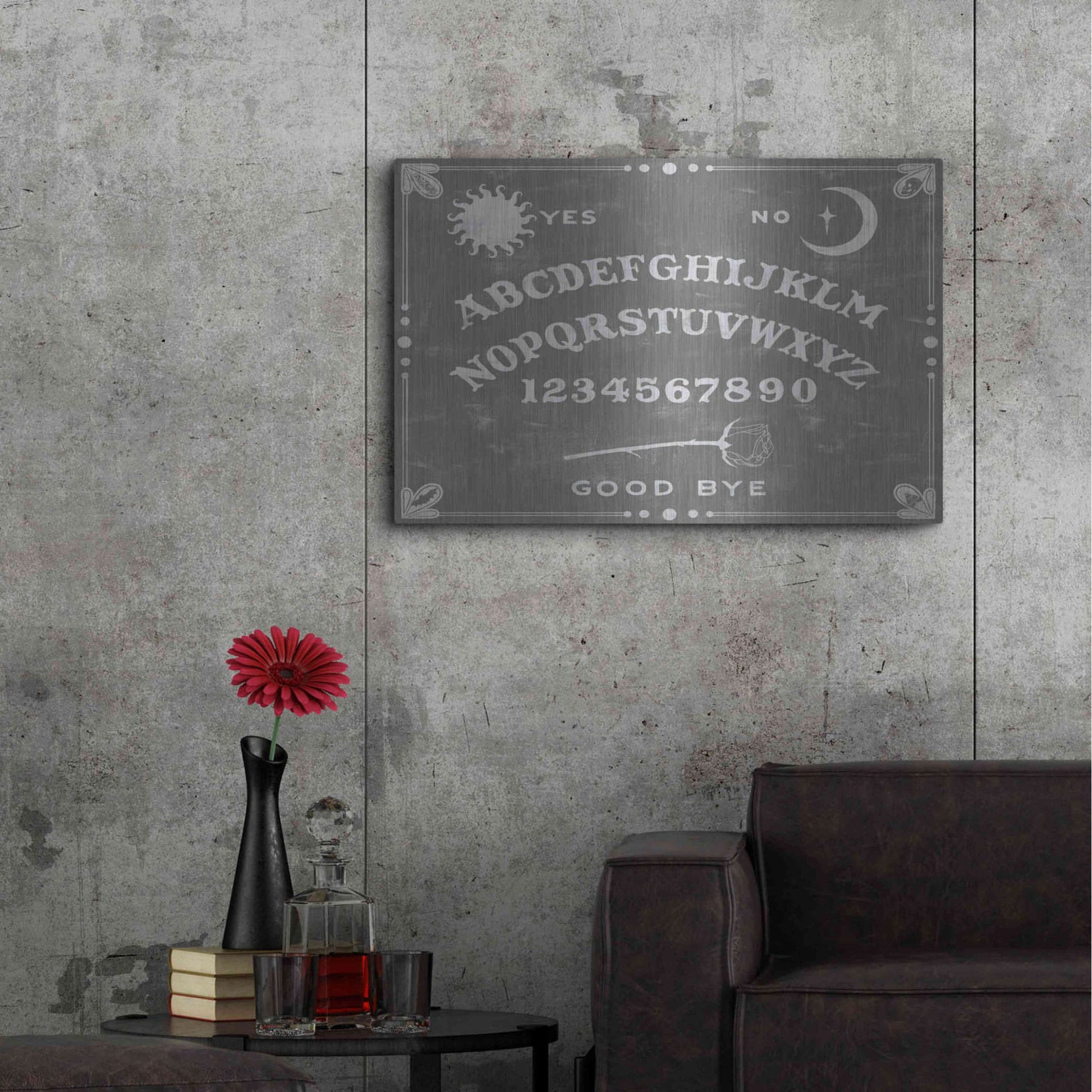 Luxe Metal Art 'Hallowed Moon Collection A' by Grace Popp, Metal Wall Art,36x24