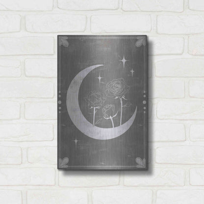 Luxe Metal Art 'Hallowed Moon Collection B' by Grace Popp, Metal Wall Art,12x16