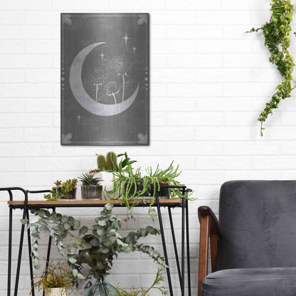 Luxe Metal Art 'Hallowed Moon Collection B' by Grace Popp, Metal Wall Art,12x16