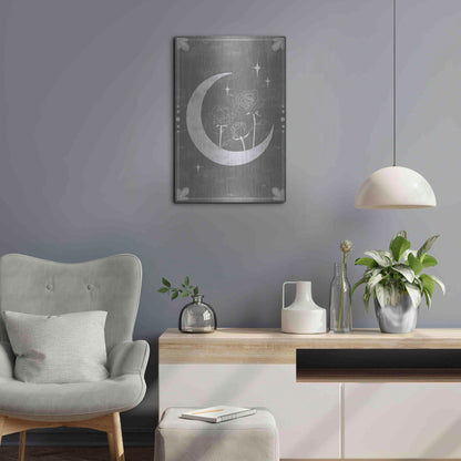 Luxe Metal Art 'Hallowed Moon Collection B' by Grace Popp, Metal Wall Art,16x24