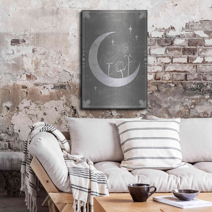 Luxe Metal Art 'Hallowed Moon Collection B' by Grace Popp, Metal Wall Art,24x36