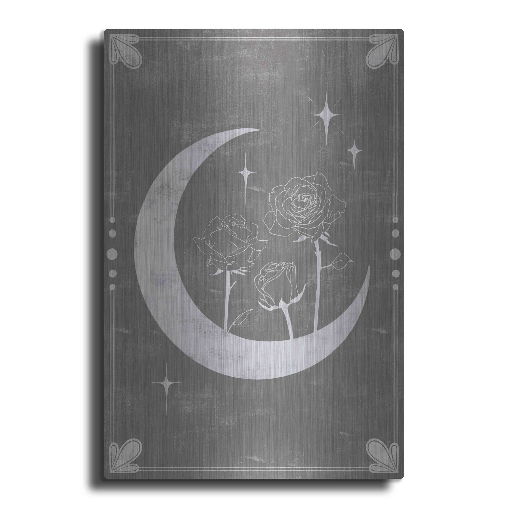 Luxe Metal Art 'Hallowed Moon Collection B' by Grace Popp, Metal Wall Art