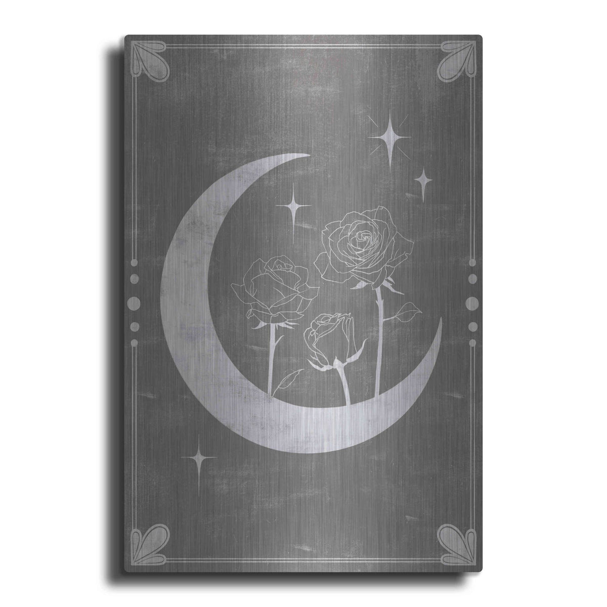 Luxe Metal Art 'Hallowed Moon Collection B' by Grace Popp, Metal Wall Art