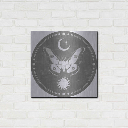 Luxe Metal Art 'Hallowed Moon Collection C' by Grace Popp, Metal Wall Art,24x24