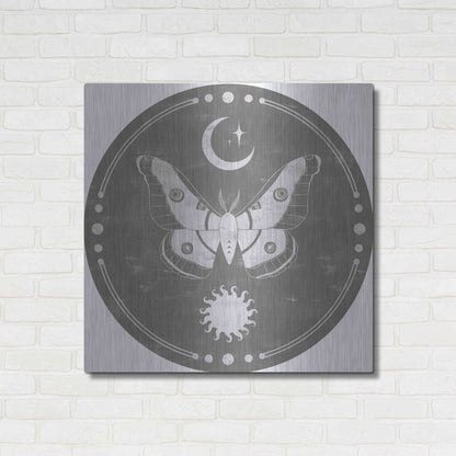 Luxe Metal Art 'Hallowed Moon Collection C' by Grace Popp, Metal Wall Art,36x36