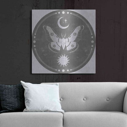 Luxe Metal Art 'Hallowed Moon Collection C' by Grace Popp, Metal Wall Art,36x36