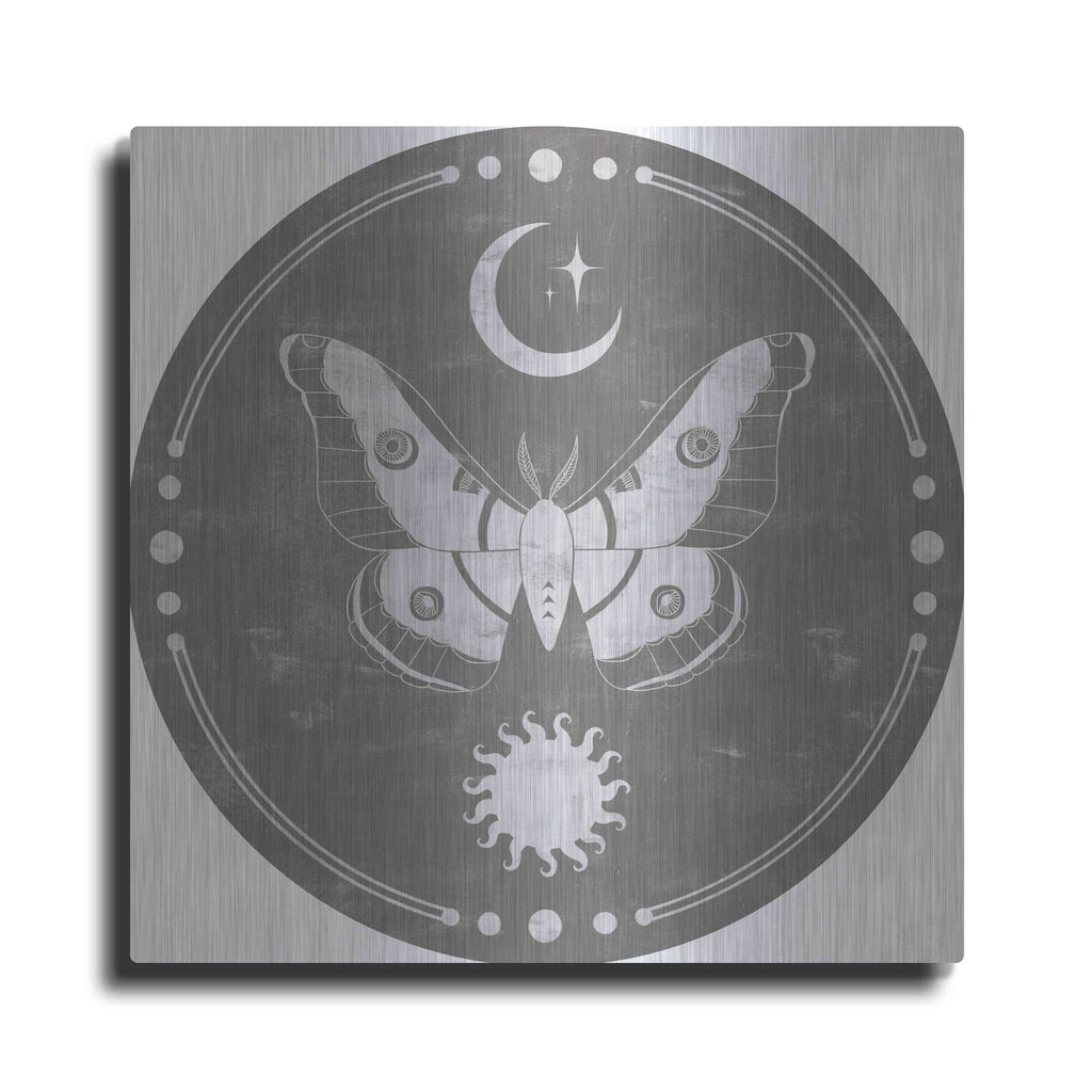 Luxe Metal Art 'Hallowed Moon Collection C' by Grace Popp, Metal Wall Art