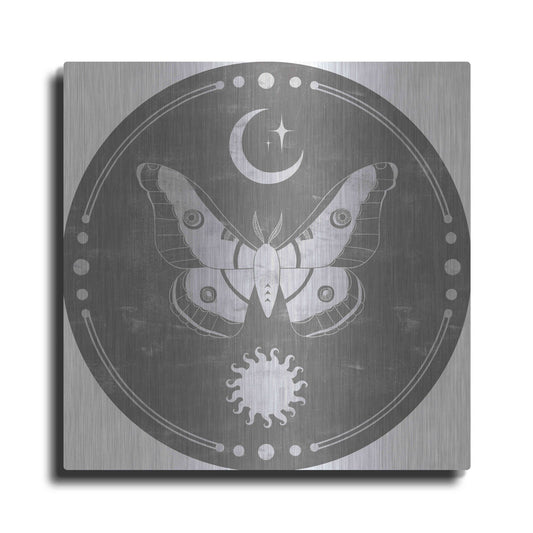 Luxe Metal Art 'Hallowed Moon Collection C' by Grace Popp, Metal Wall Art