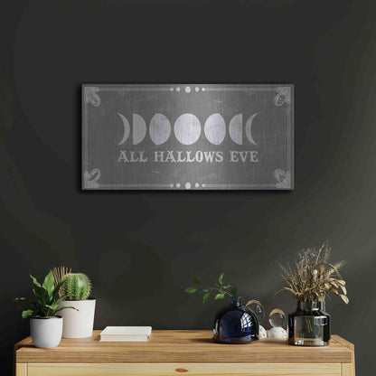 Luxe Metal Art 'Hallowed Moon Collection D' by Grace Popp, Metal Wall Art,24x12