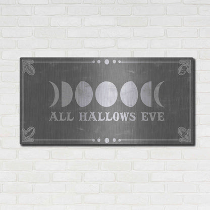 Luxe Metal Art 'Hallowed Moon Collection D' by Grace Popp, Metal Wall Art,48x24
