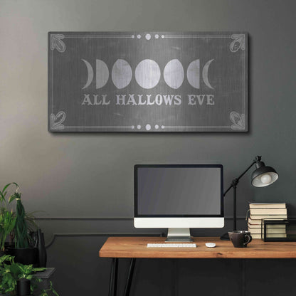 Luxe Metal Art 'Hallowed Moon Collection D' by Grace Popp, Metal Wall Art,48x24