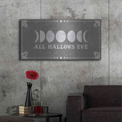Luxe Metal Art 'Hallowed Moon Collection D' by Grace Popp, Metal Wall Art,48x24