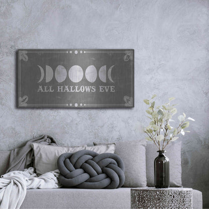 Luxe Metal Art 'Hallowed Moon Collection D' by Grace Popp, Metal Wall Art,48x24