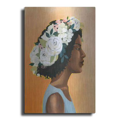 Luxe Metal Art 'Modern Laurel I' by Grace Popp, Metal Wall Art