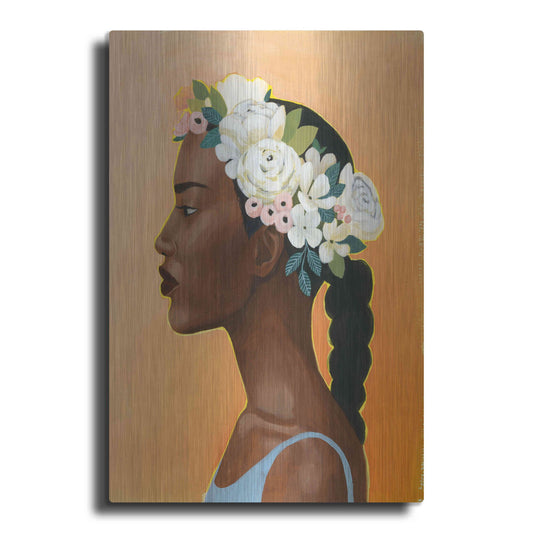 Luxe Metal Art 'Modern Laurel II' by Grace Popp, Metal Wall Art