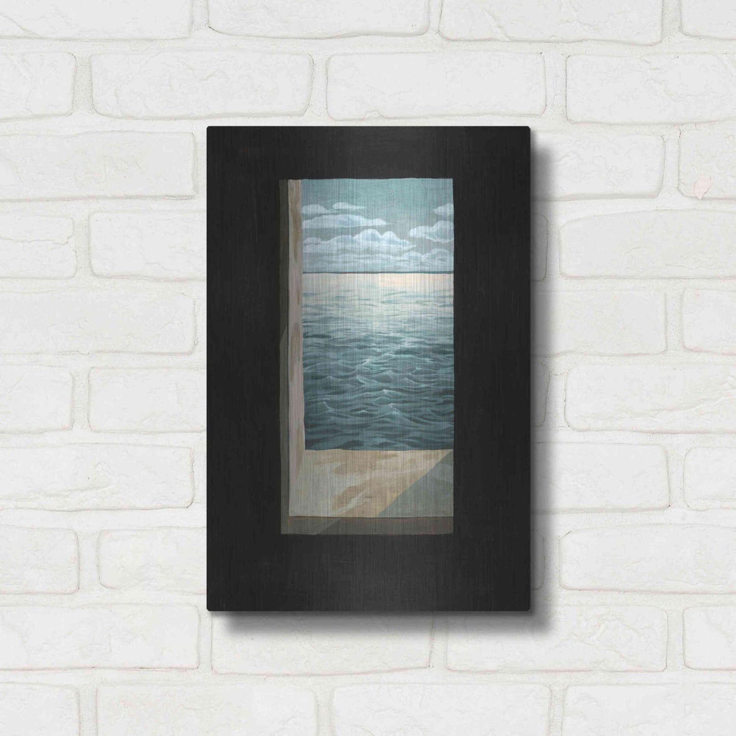 Luxe Metal Art 'Out of the Lighthouse I' by Grace Popp, Metal Wall Art,12x16