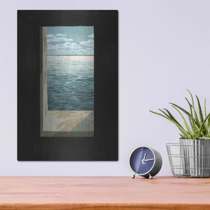 Luxe Metal Art 'Out of the Lighthouse I' by Grace Popp, Metal Wall Art,12x16