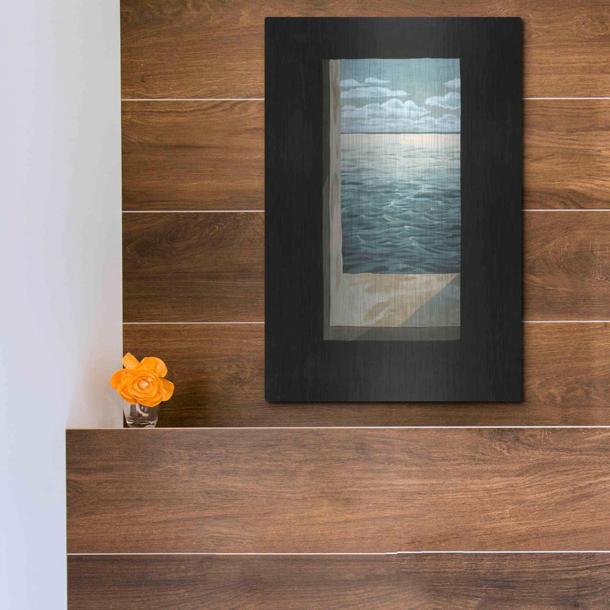 Luxe Metal Art 'Out of the Lighthouse I' by Grace Popp, Metal Wall Art,12x16