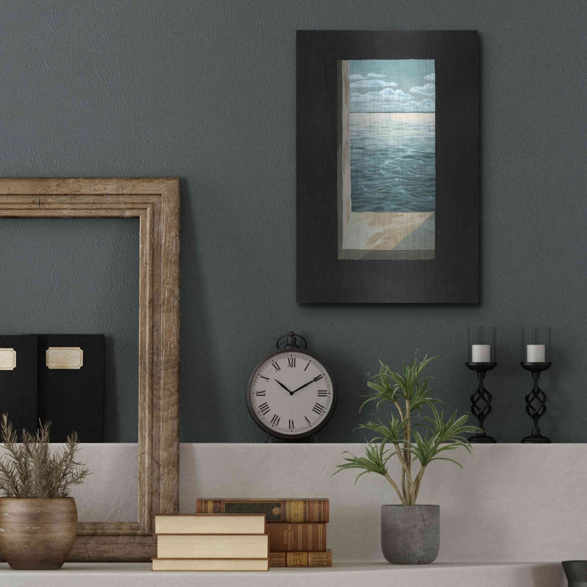 Luxe Metal Art 'Out of the Lighthouse I' by Grace Popp, Metal Wall Art,12x16