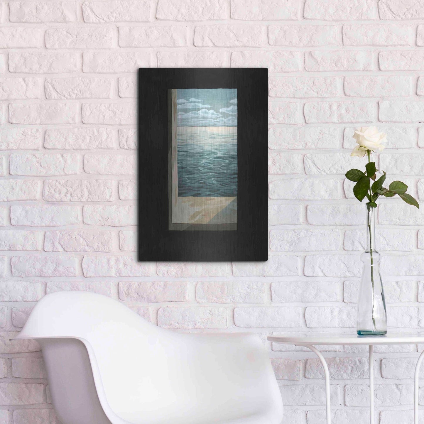 Luxe Metal Art 'Out of the Lighthouse I' by Grace Popp, Metal Wall Art,16x24