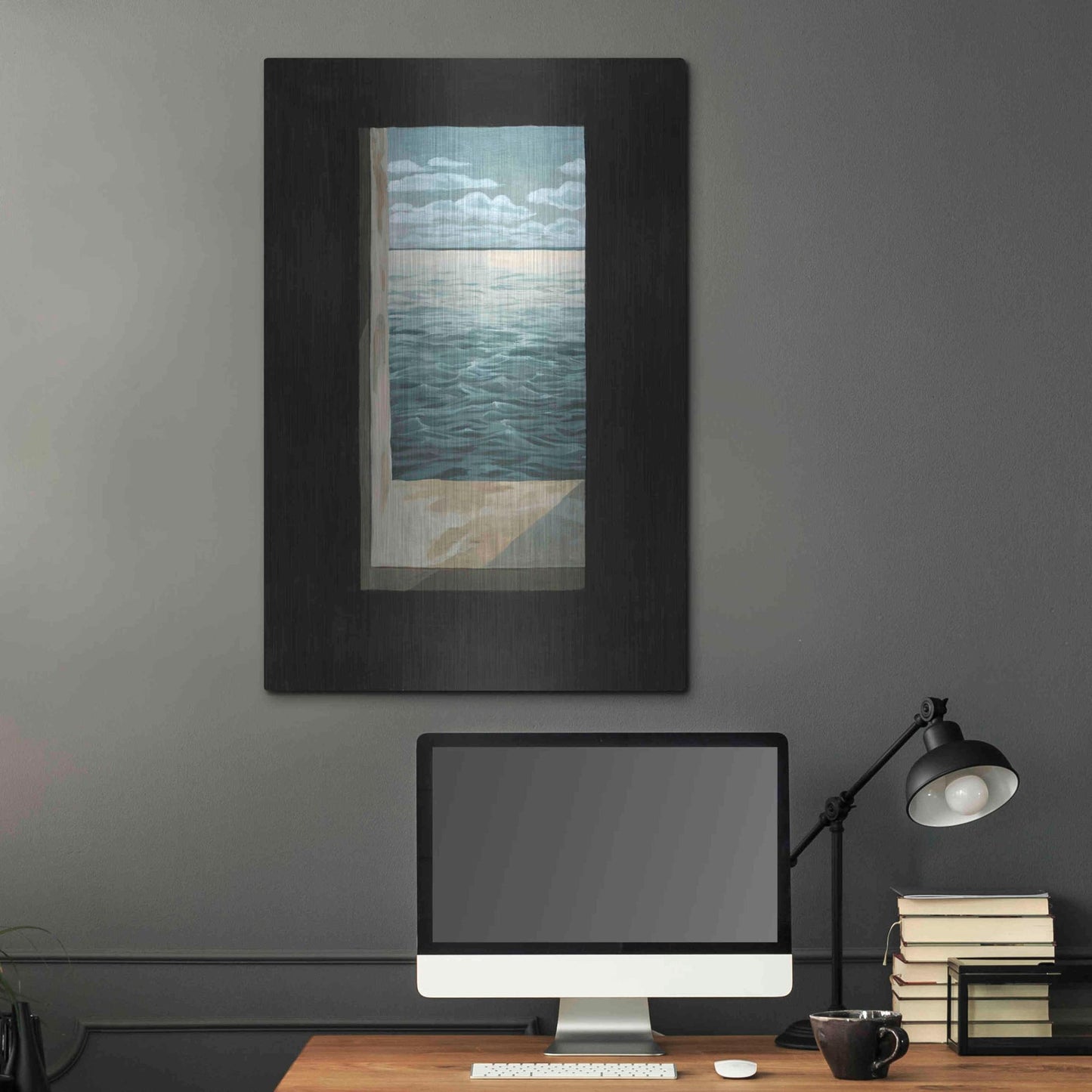 Luxe Metal Art 'Out of the Lighthouse I' by Grace Popp, Metal Wall Art,24x36