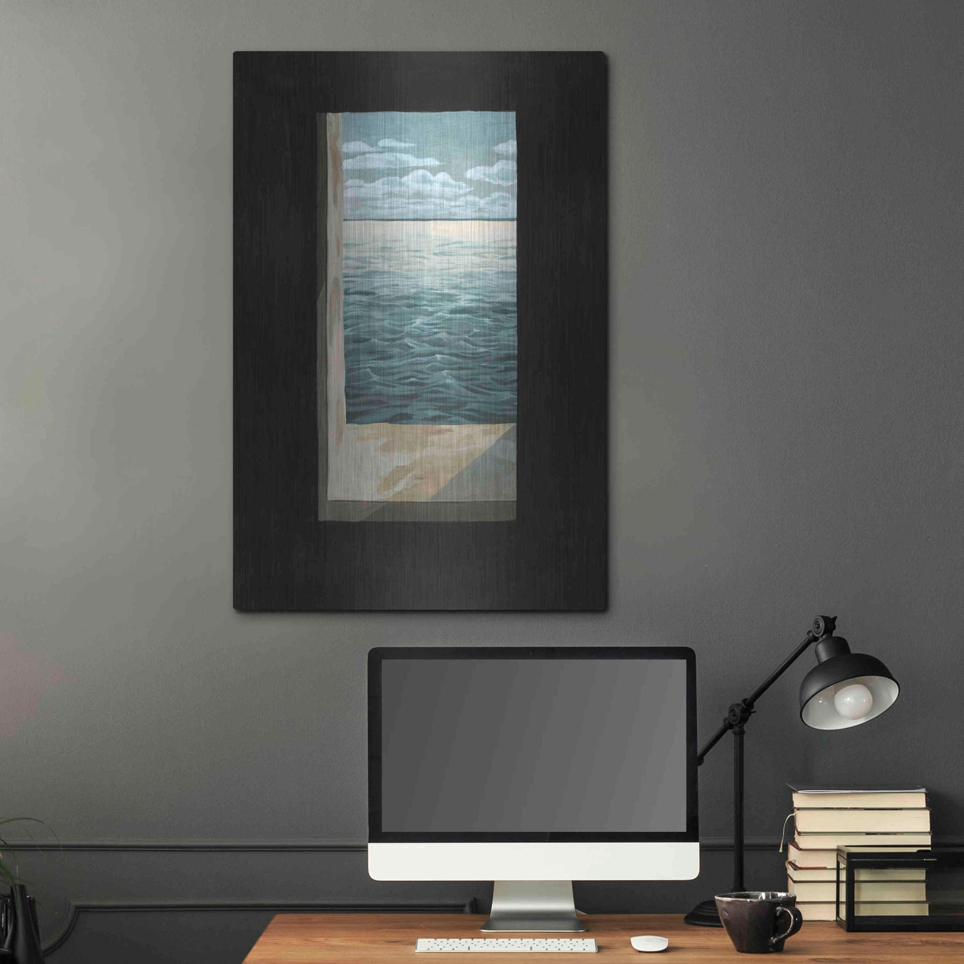 Luxe Metal Art 'Out of the Lighthouse I' by Grace Popp, Metal Wall Art,24x36