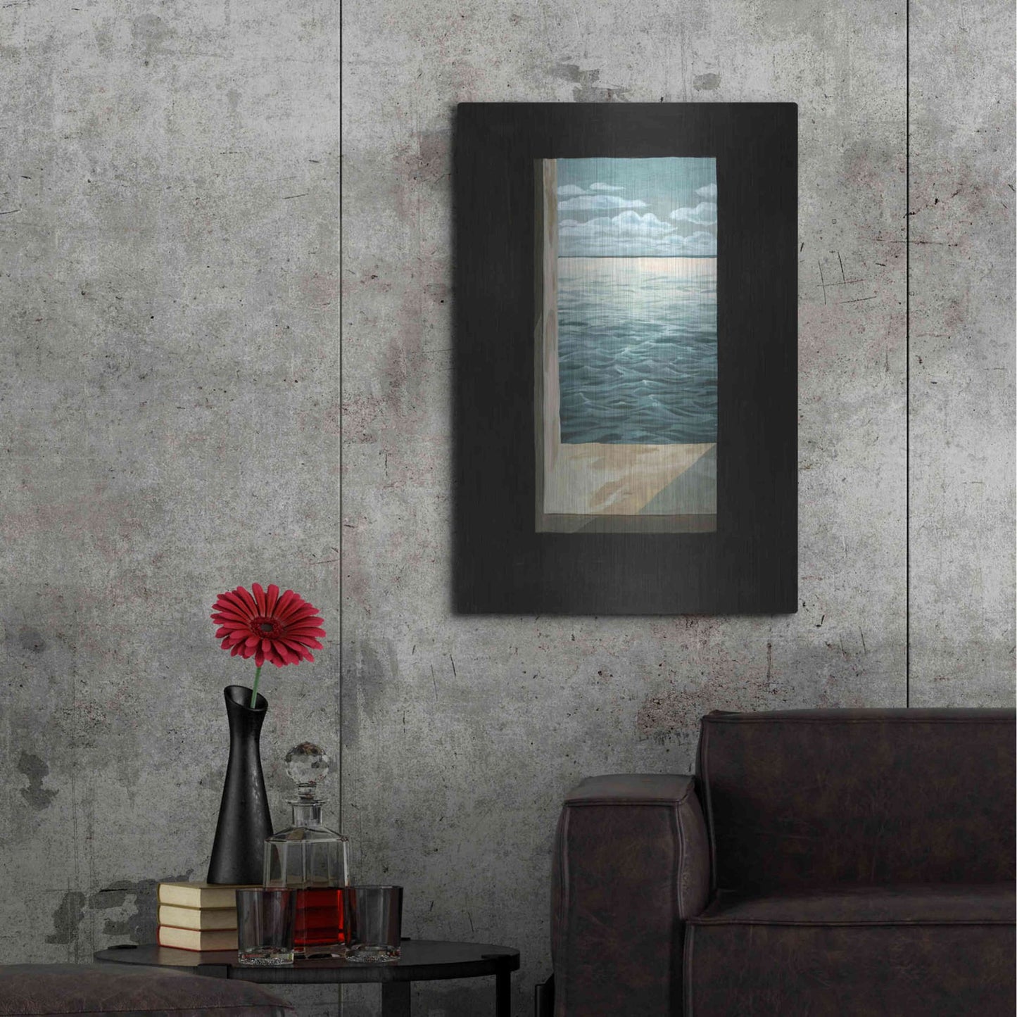 Luxe Metal Art 'Out of the Lighthouse I' by Grace Popp, Metal Wall Art,24x36