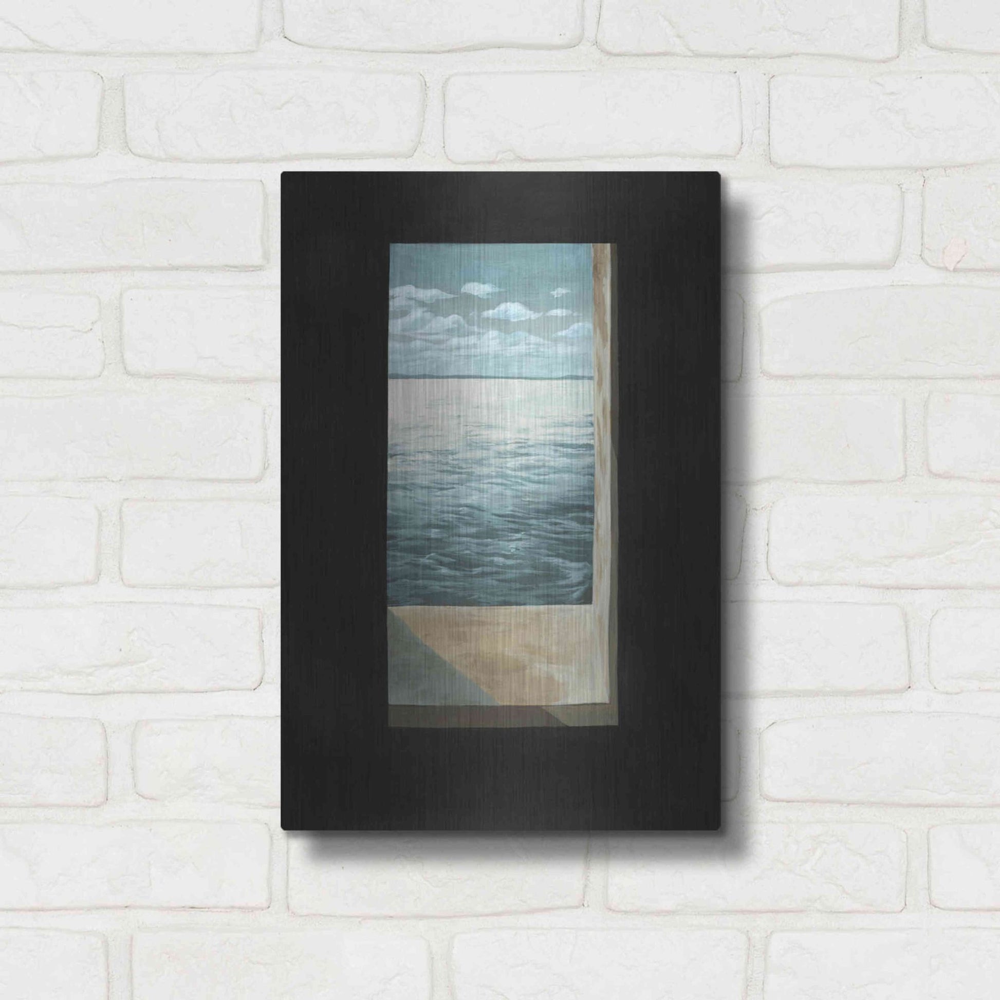 Luxe Metal Art 'Out of the Lighthouse II' by Grace Popp, Metal Wall Art,12x16