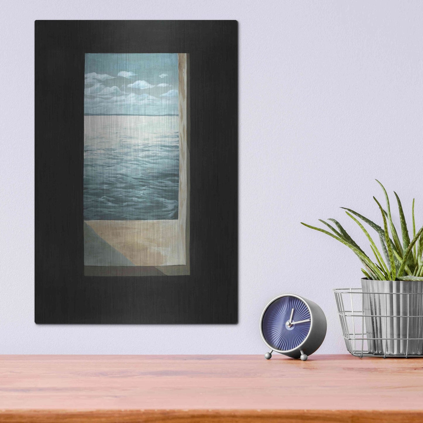 Luxe Metal Art 'Out of the Lighthouse II' by Grace Popp, Metal Wall Art,12x16