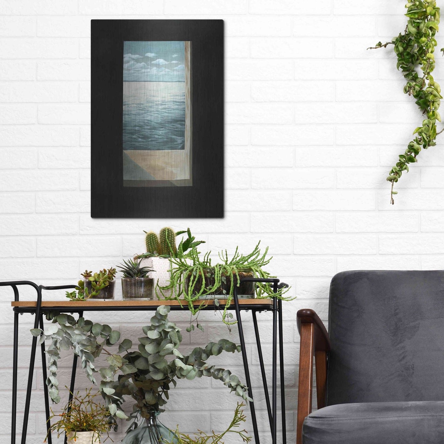 Luxe Metal Art 'Out of the Lighthouse II' by Grace Popp, Metal Wall Art,12x16