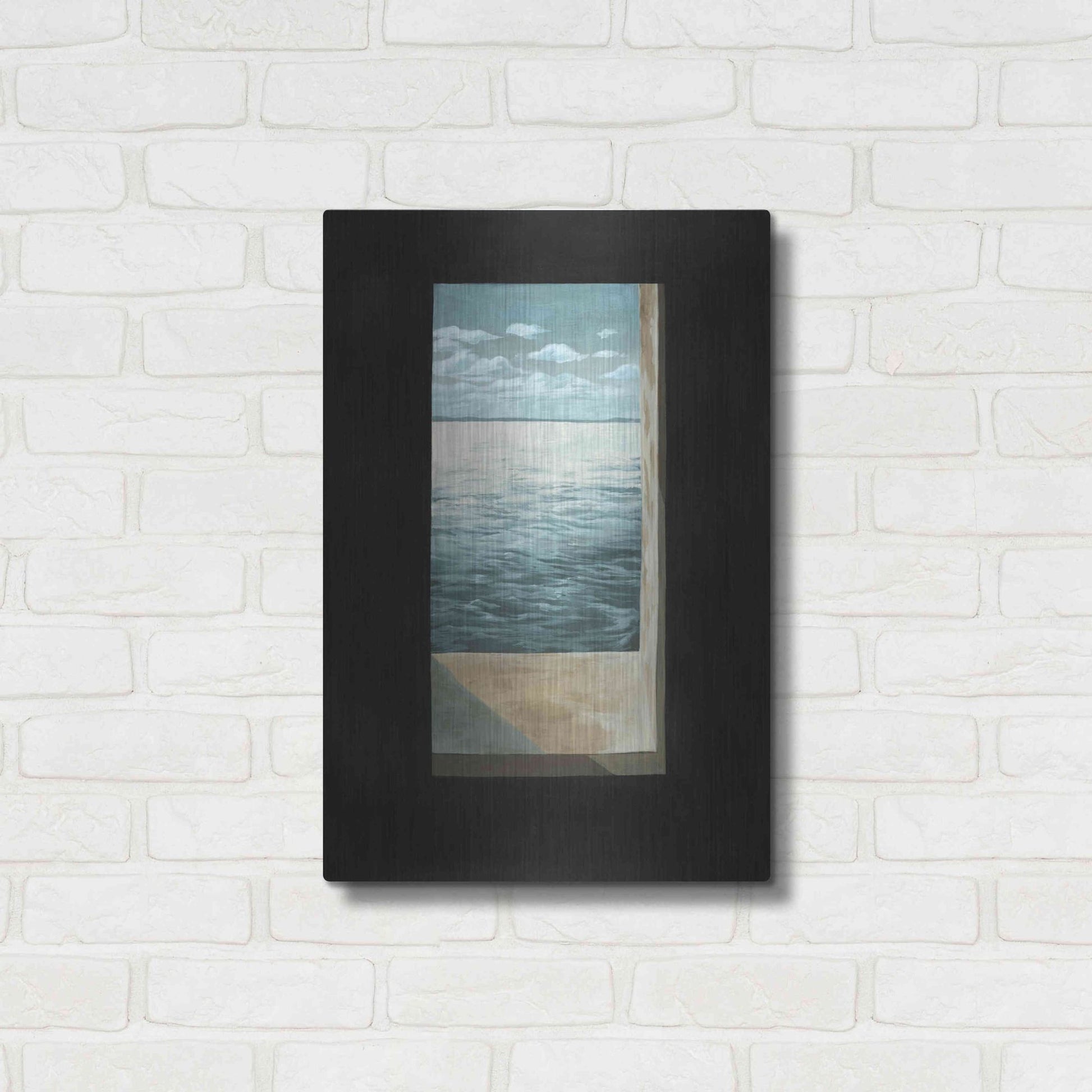 Luxe Metal Art 'Out of the Lighthouse II' by Grace Popp, Metal Wall Art,16x24