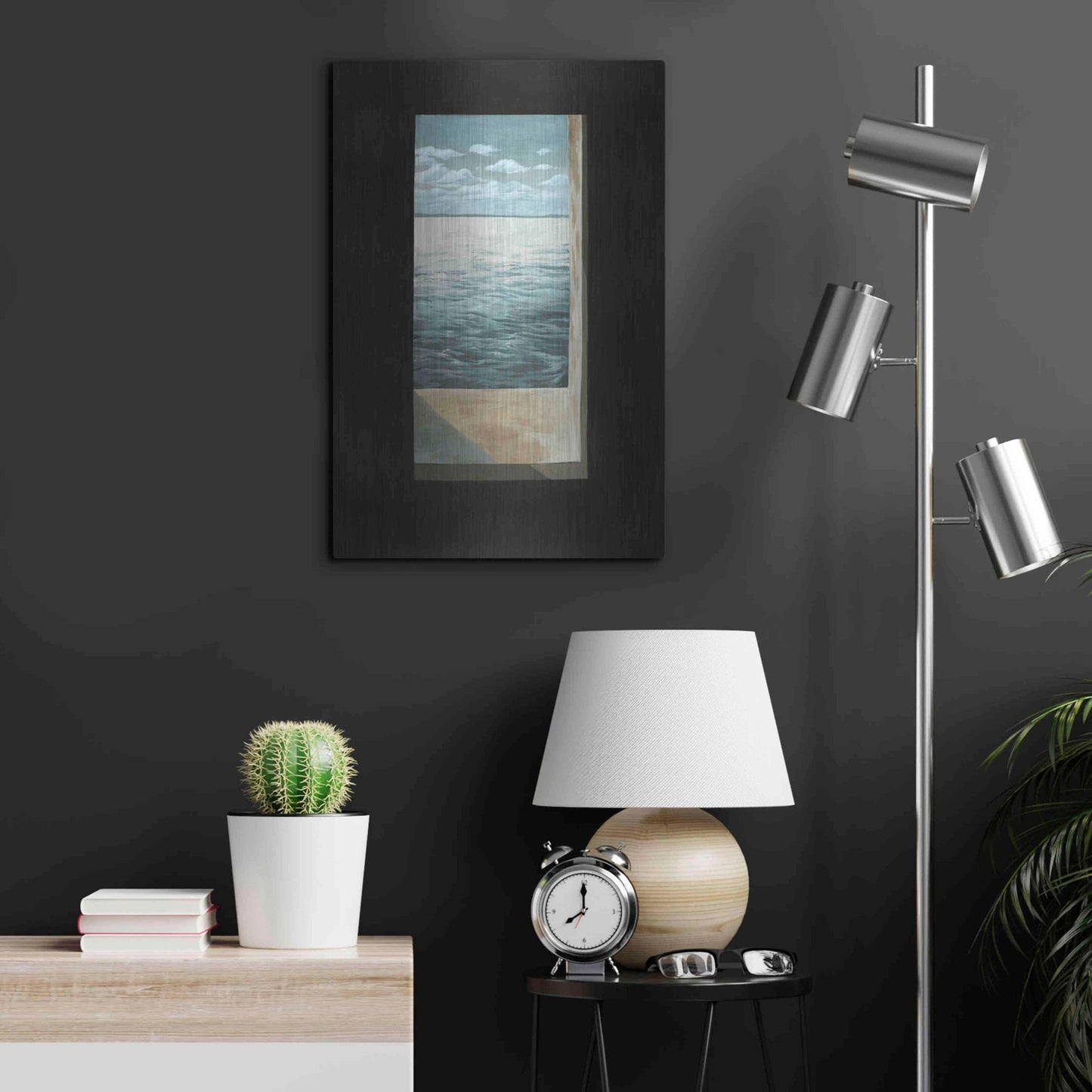 Luxe Metal Art 'Out of the Lighthouse II' by Grace Popp, Metal Wall Art,16x24