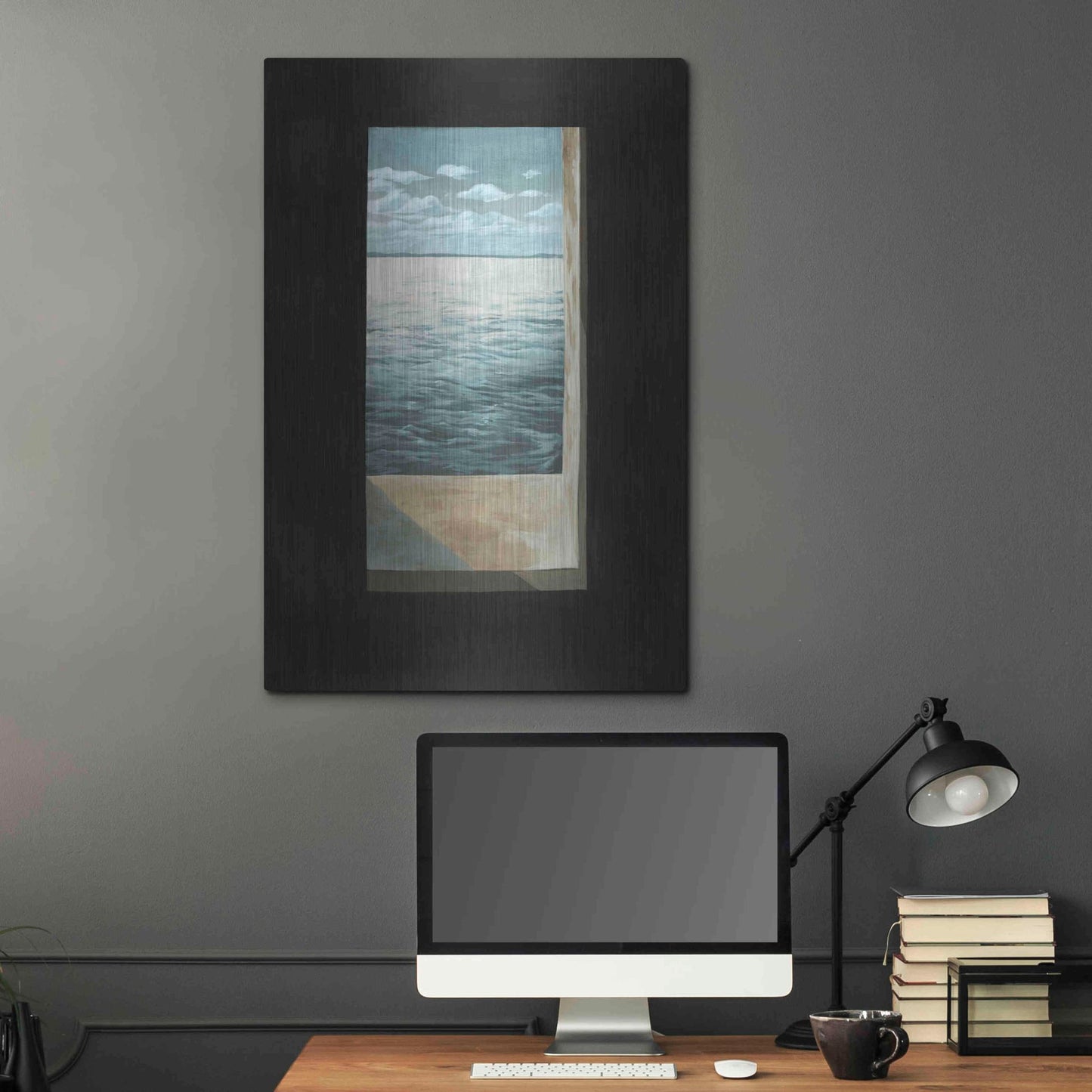 Luxe Metal Art 'Out of the Lighthouse II' by Grace Popp, Metal Wall Art,24x36