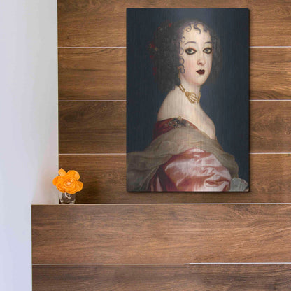 Luxe Metal Art 'Gothic Jane II' by Grace Popp, Metal Wall Art,12x16