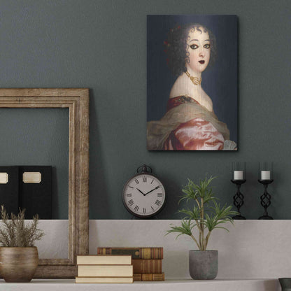 Luxe Metal Art 'Gothic Jane II' by Grace Popp, Metal Wall Art,12x16