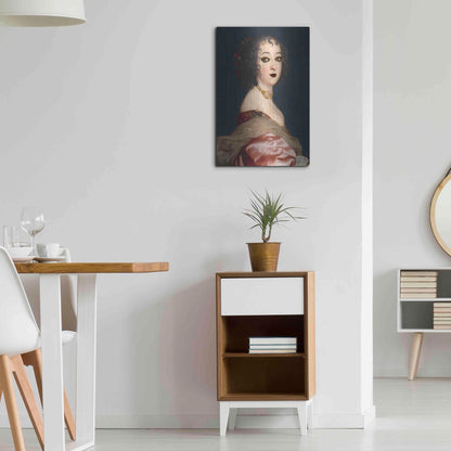 Luxe Metal Art 'Gothic Jane II' by Grace Popp, Metal Wall Art,16x24
