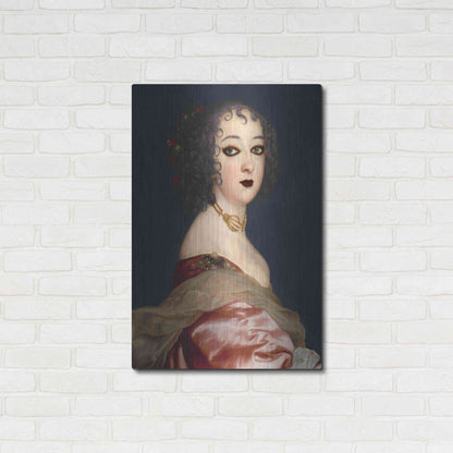 Luxe Metal Art 'Gothic Jane II' by Grace Popp, Metal Wall Art,24x36