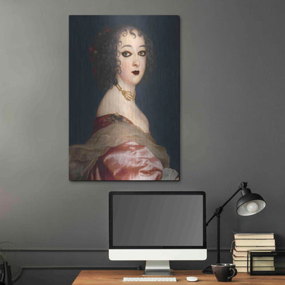 Luxe Metal Art 'Gothic Jane II' by Grace Popp, Metal Wall Art,24x36