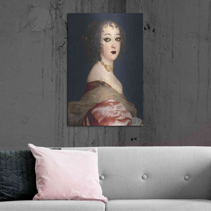 Luxe Metal Art 'Gothic Jane II' by Grace Popp, Metal Wall Art,24x36