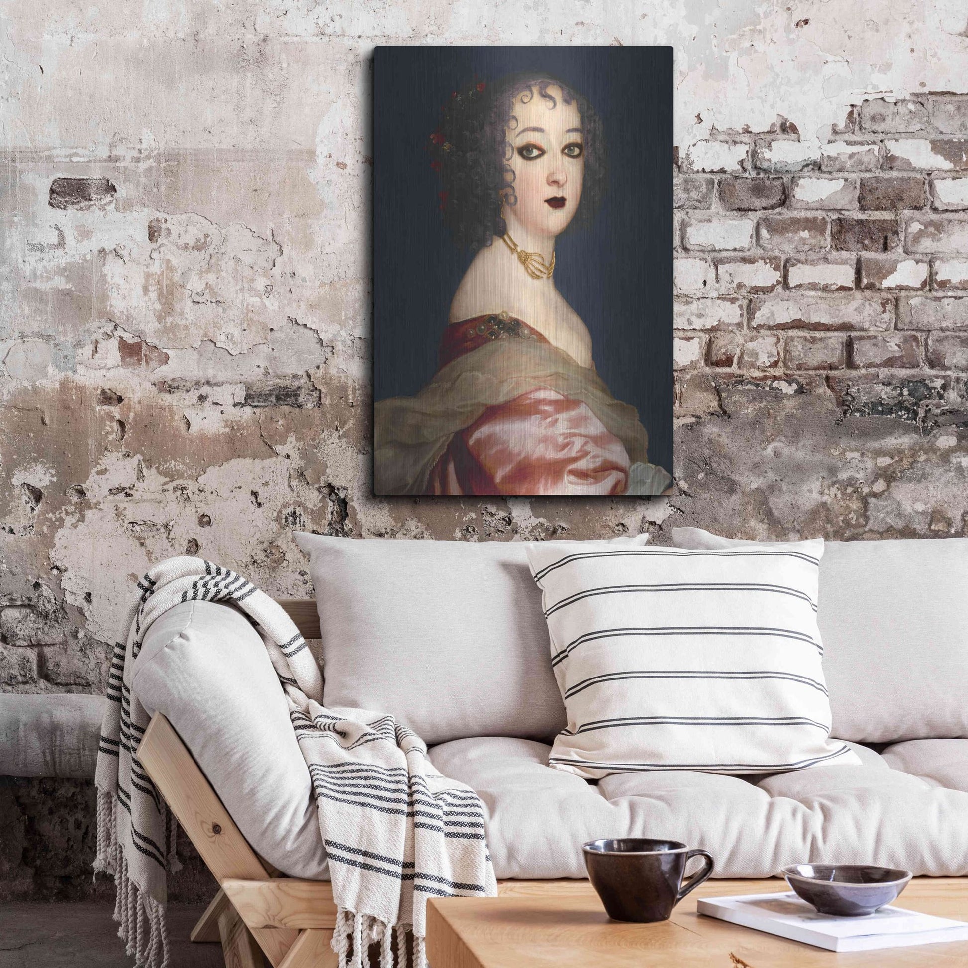 Luxe Metal Art 'Gothic Jane II' by Grace Popp, Metal Wall Art,24x36