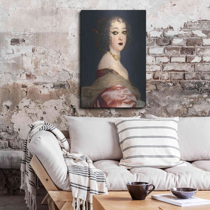Luxe Metal Art 'Gothic Jane II' by Grace Popp, Metal Wall Art,24x36