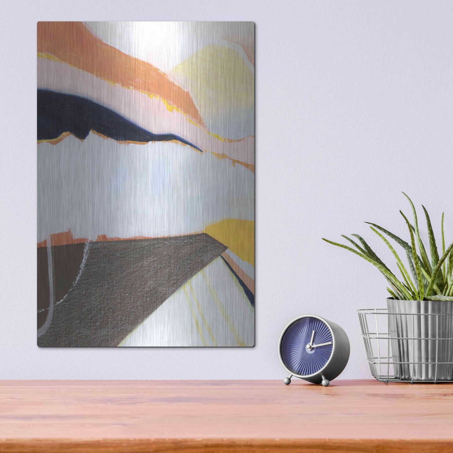 Luxe Metal Art 'Desert Candy I' by Grace Popp, Metal Wall Art,12x16