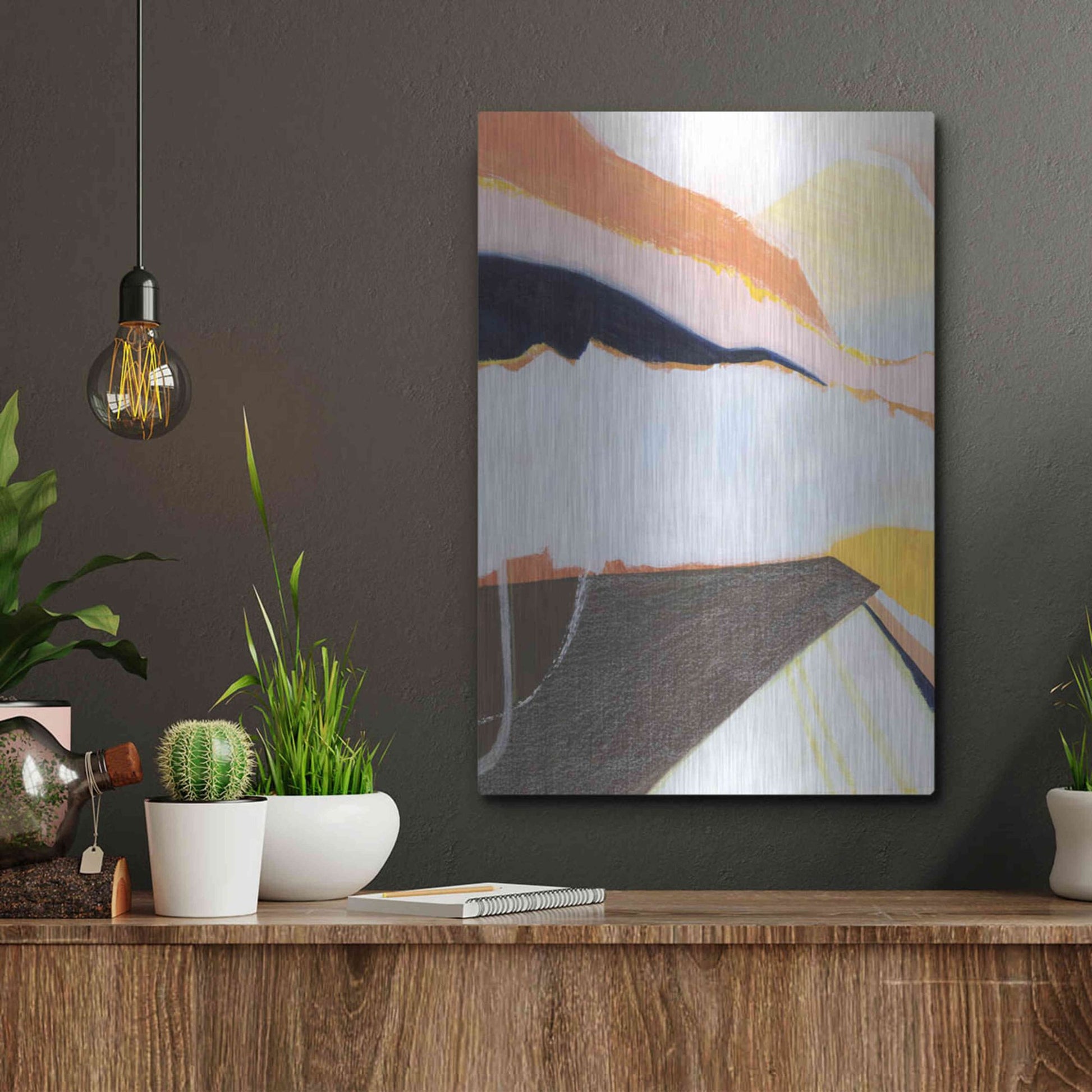 Luxe Metal Art 'Desert Candy I' by Grace Popp, Metal Wall Art,12x16