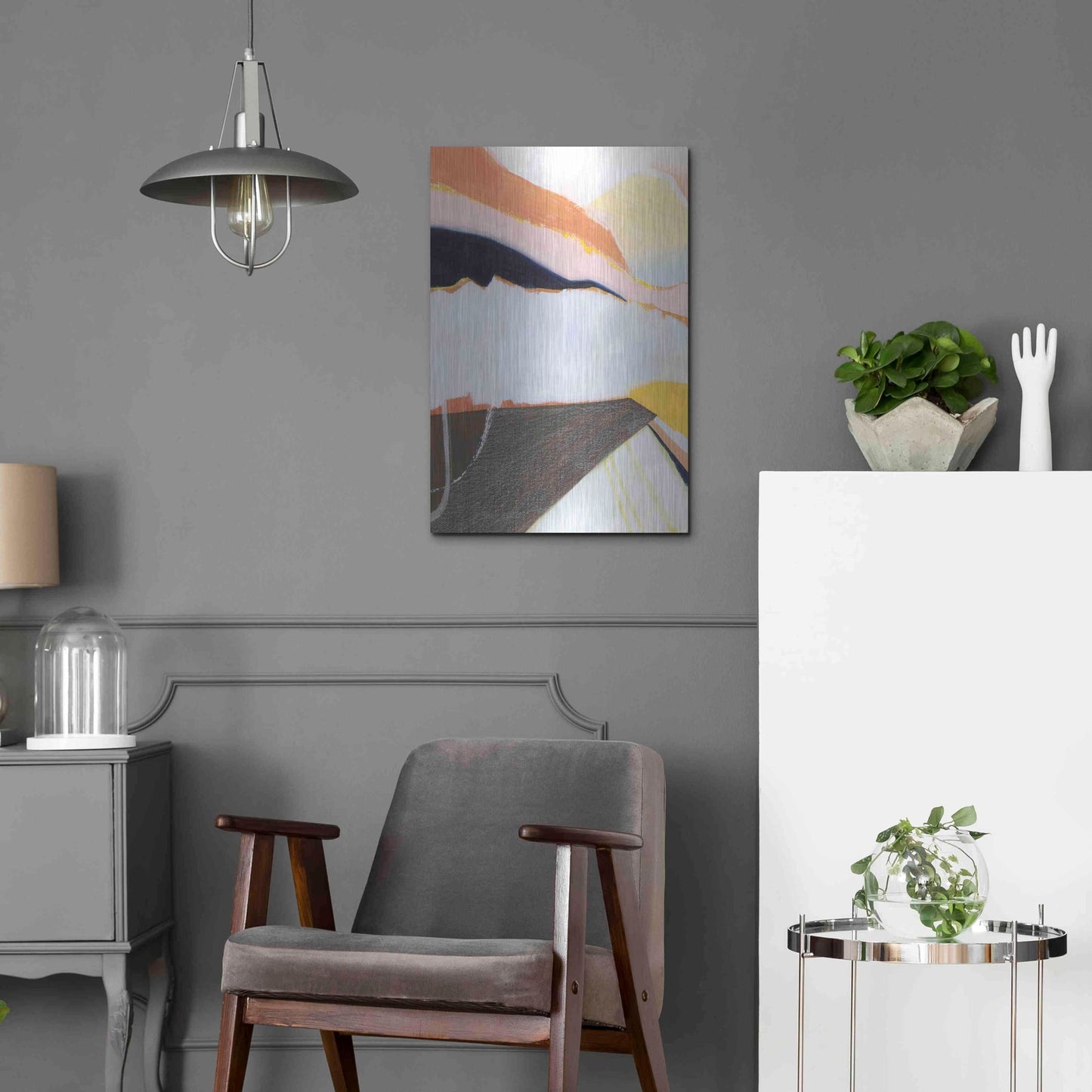 Luxe Metal Art 'Desert Candy I' by Grace Popp, Metal Wall Art,16x24