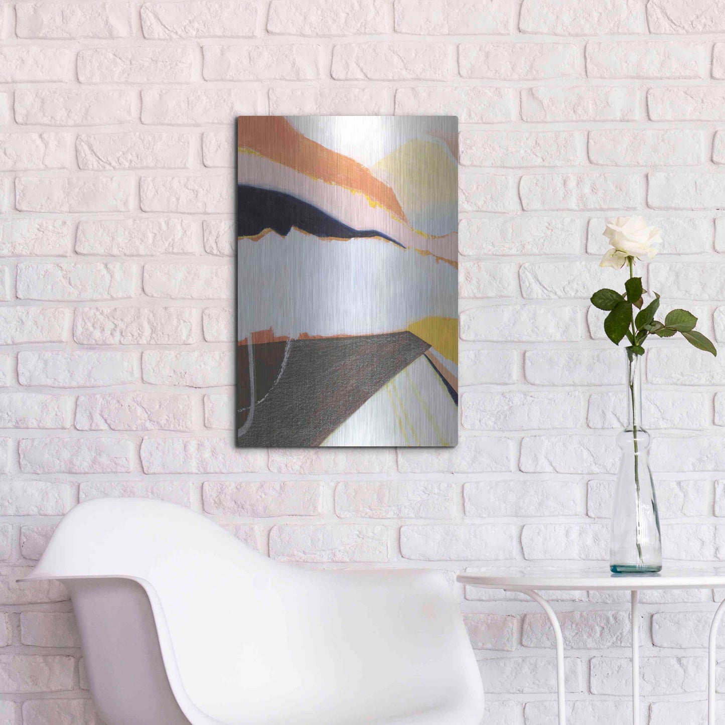 Luxe Metal Art 'Desert Candy I' by Grace Popp, Metal Wall Art,16x24