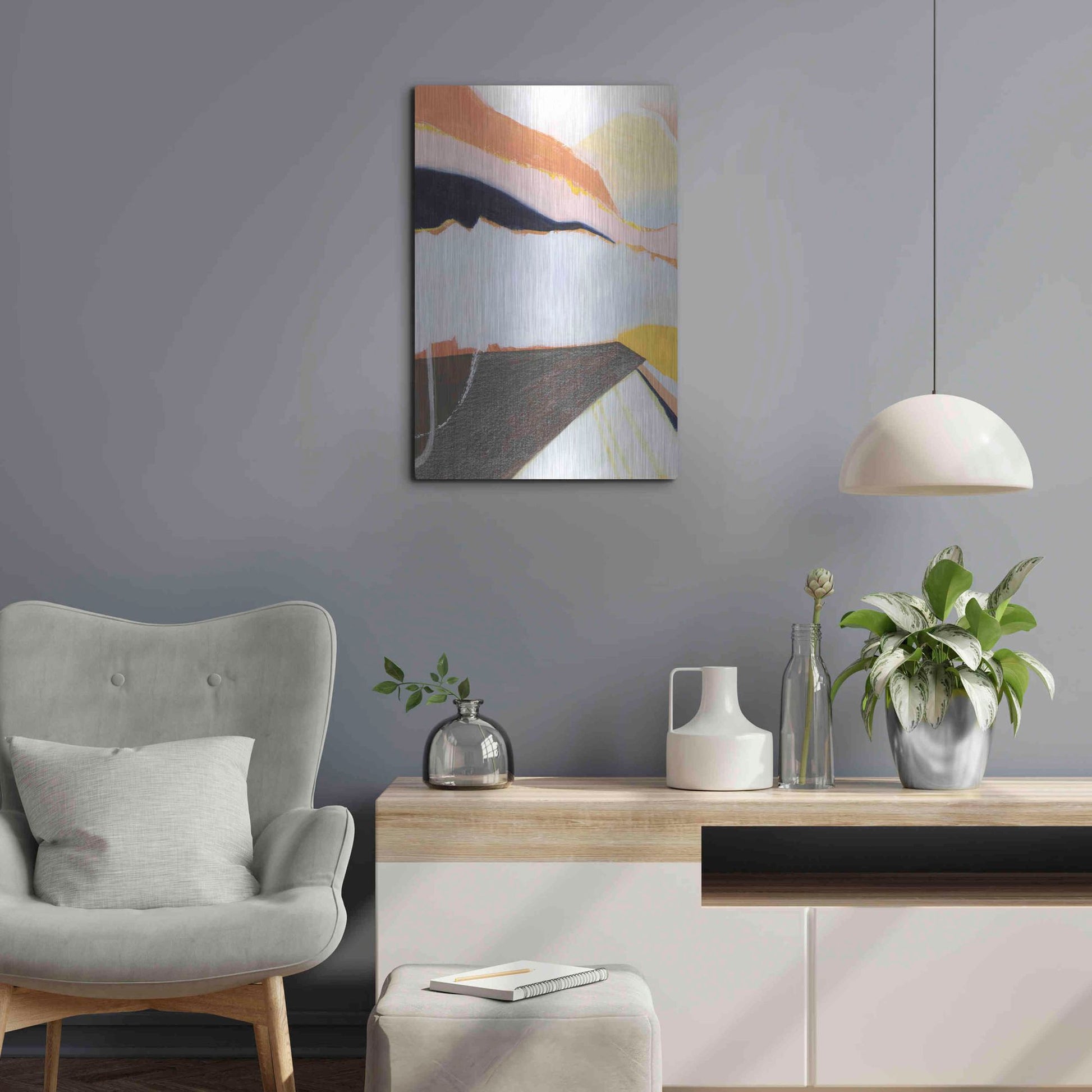 Luxe Metal Art 'Desert Candy I' by Grace Popp, Metal Wall Art,16x24