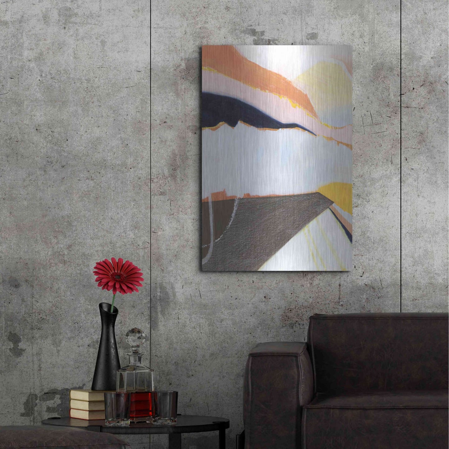 Luxe Metal Art 'Desert Candy I' by Grace Popp, Metal Wall Art,24x36